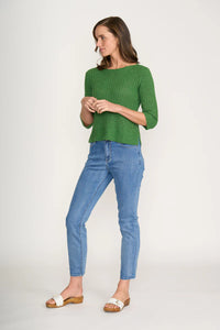 KNITTY GRITTY SWEATER - PALM LEAF