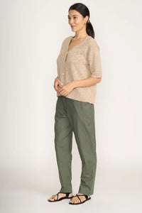 KNITTY GRITTY CARDIGAN - SAND
