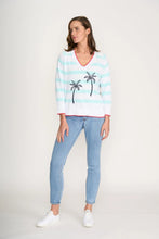 Load image into Gallery viewer, COCONUTS ABOUT YOU SWEATER - BLUE STRIPE