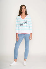 Load image into Gallery viewer, COCONUTS ABOUT YOU SWEATER - BLUE STRIPE