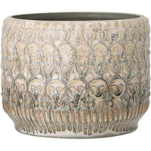Load image into Gallery viewer, JOBRAN FLOWERPOT - GREEN STONEWARE