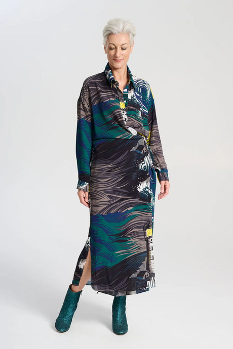 ISLA FLUDIO DRESS - STORM