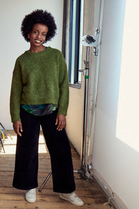ASPEN KNIT SWEATER - MOSS