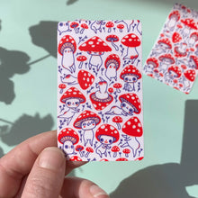 Load image into Gallery viewer, CHEEKY MUSHROOMS TRAVEL CARD STICKER