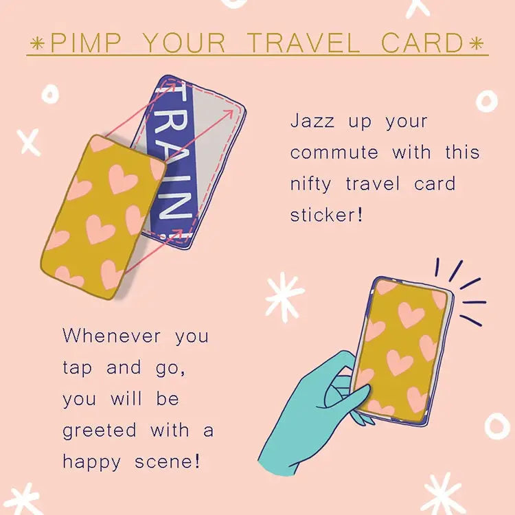 CHEEKY MUSHROOMS TRAVEL CARD STICKER