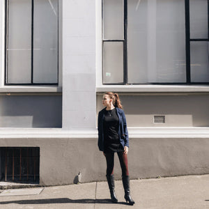 MERINO WOOL TEXTURED KNIT TIGHTS - CURRANT