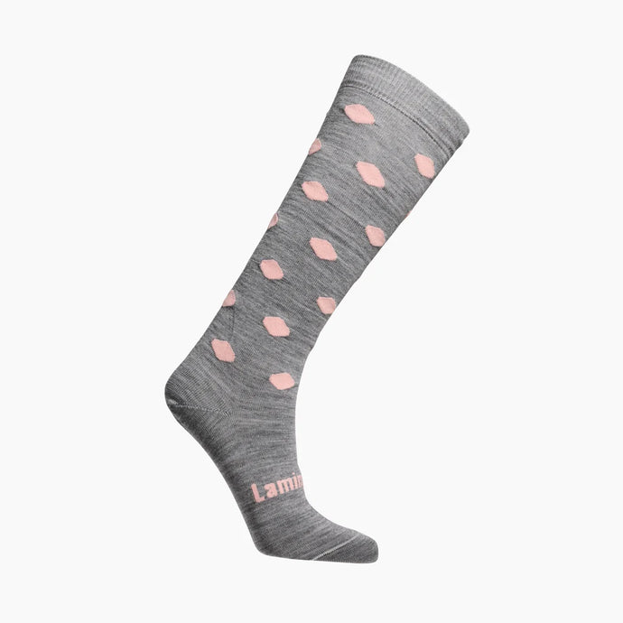 MERINO WOOL KNEE HIGH SOCKS - POMPOM
