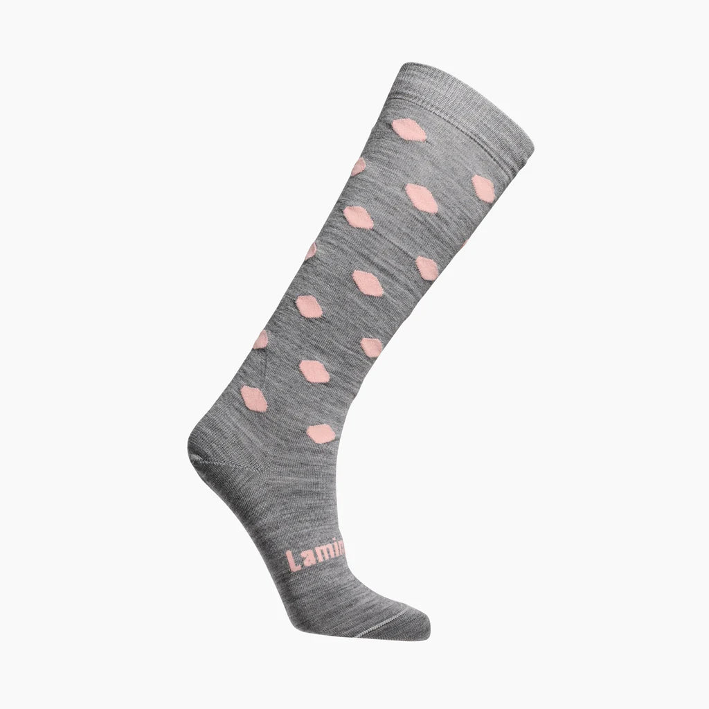 MERINO WOOL KNEE HIGH SOCKS - POMPOM