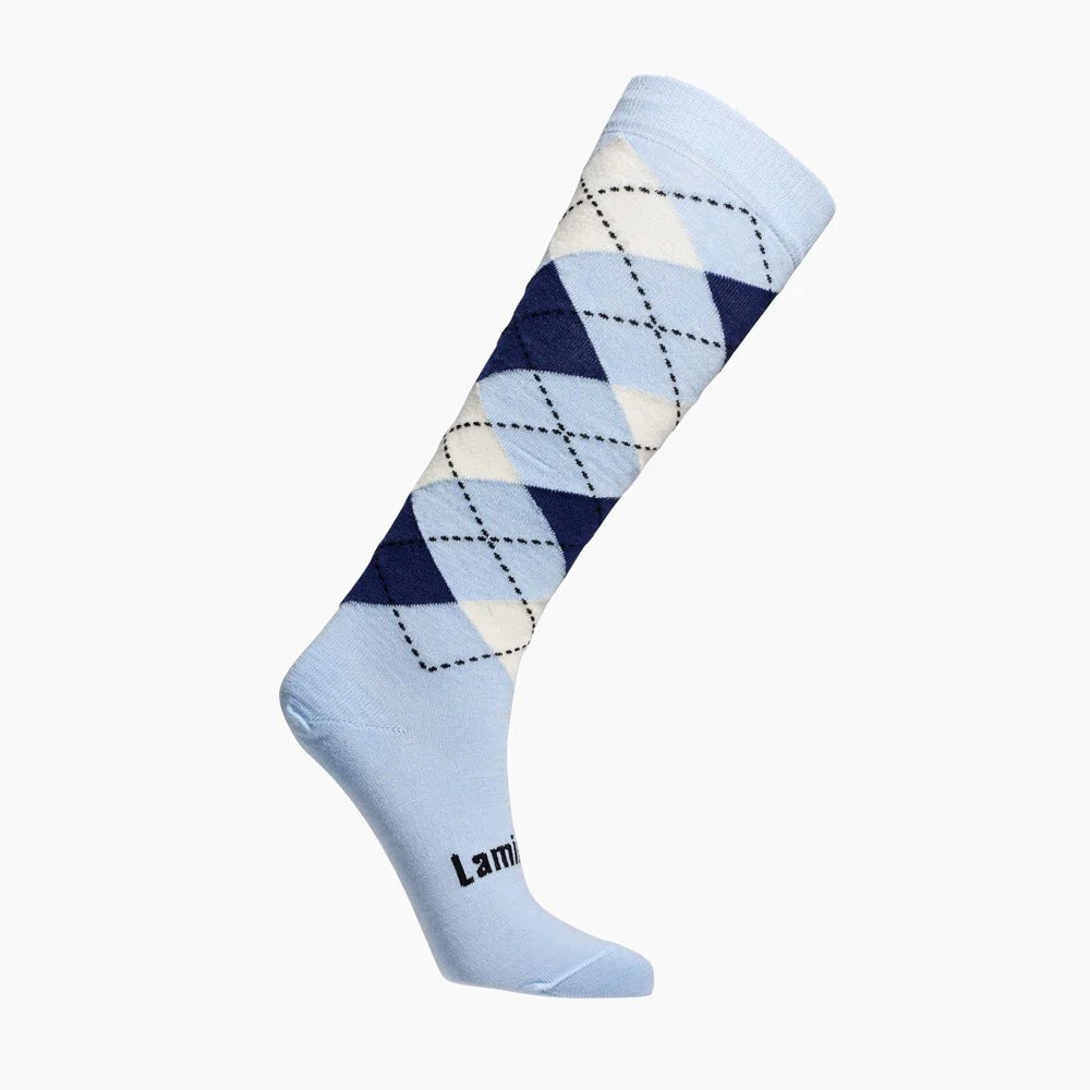 MERINO WOOL KNEE HIGH SOCKS - SADDLE