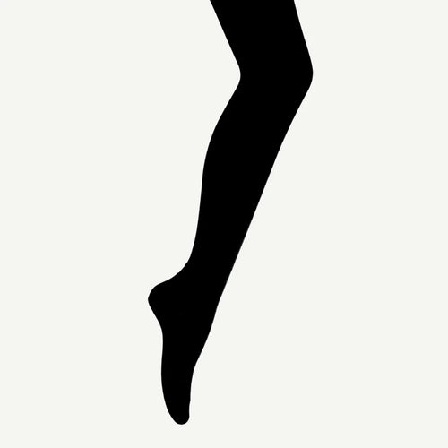 MERINO WOOL FLAT KNIT TIGHTS - BLACK