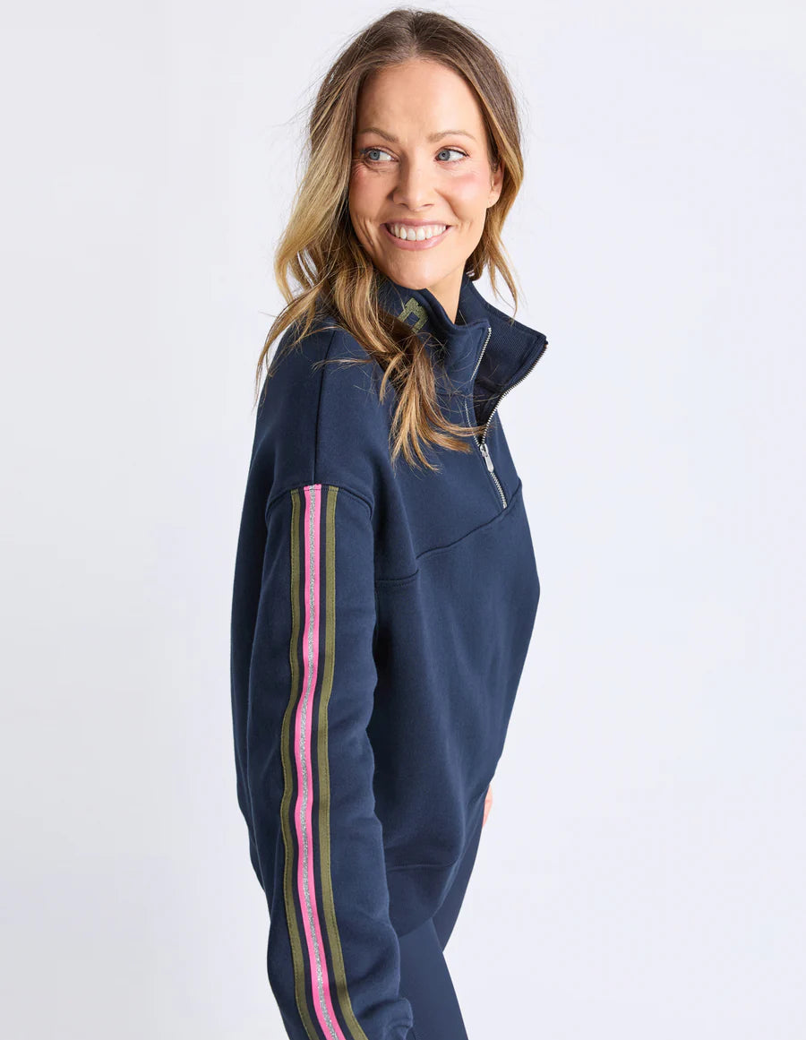 VARSITY ZIP CREW - NAVY