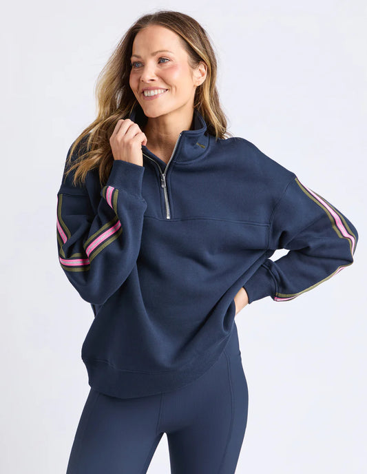 VARSITY ZIP CREW - NAVY