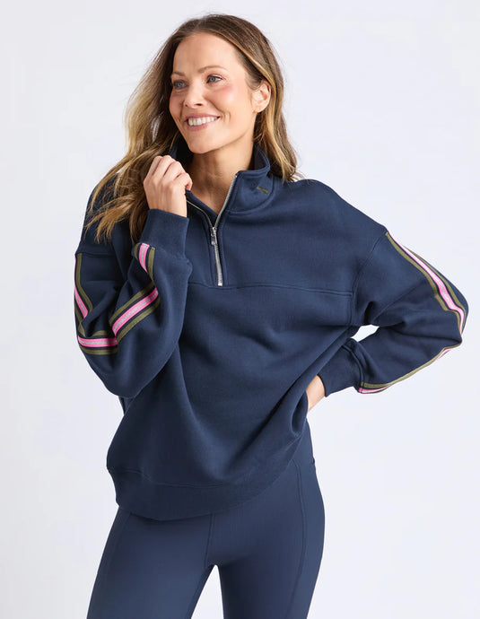 VARSITY ZIP CREW - NAVY