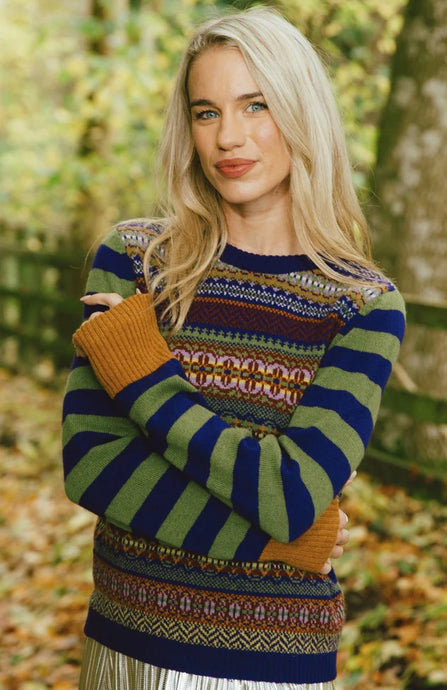 STOBO FAIRISLE SWEATER - MULBERRY