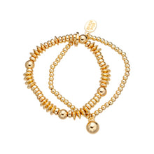 Load image into Gallery viewer, SET OF 2 GOLD VENUS BRACELET - COSTUME JEWELLERY