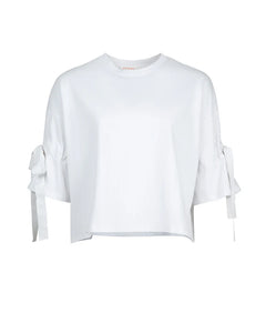 TIED UP ALL DAY TOP - WHITE