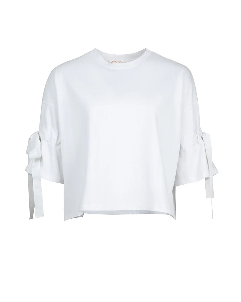 TIED UP ALL DAY TOP - WHITE
