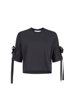 Load image into Gallery viewer, TIED UP ALL DAY TOP - BLACK