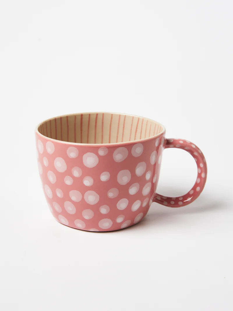 CHINO MUG SET OF 2 - PINK DOT