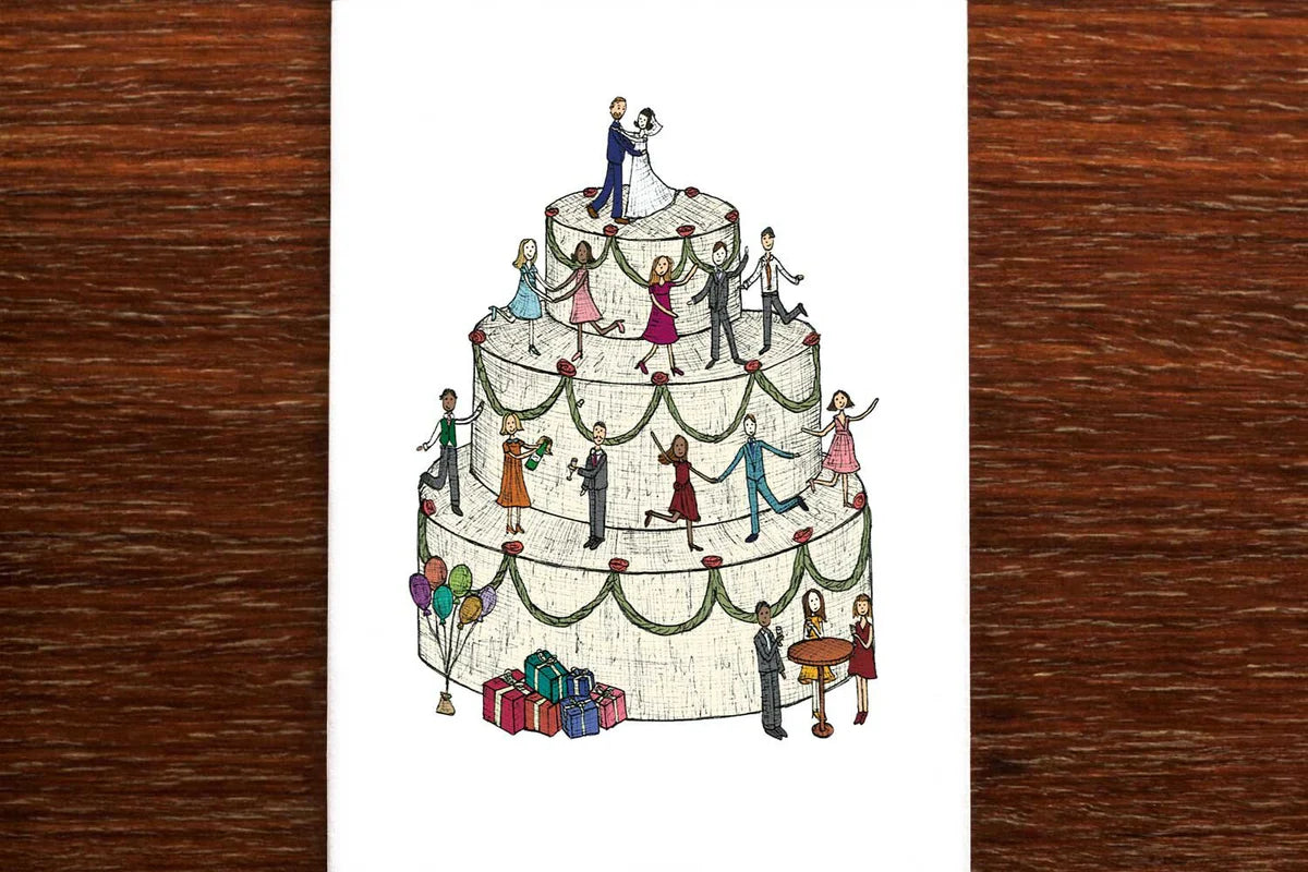 WEDDING CAKE CARD