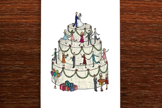 WEDDING CAKE CARD