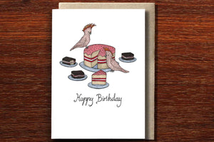 COCKATOO CAKE CARD