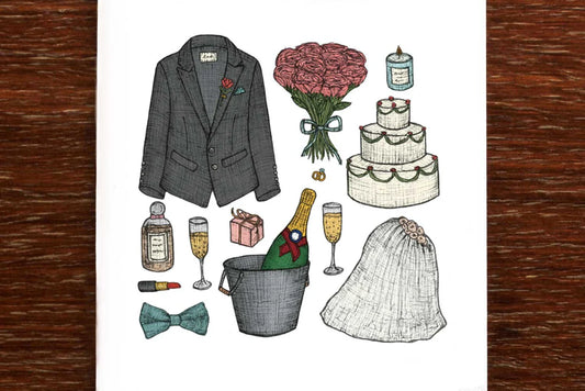 WEDDING KEEPSAKE CARD