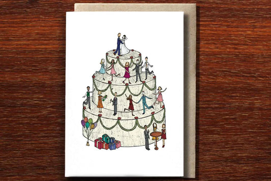 WEDDING CAKE CARD