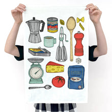 Load image into Gallery viewer, ARTIST TEA TOWEL - ITALIAN KITCHEN
