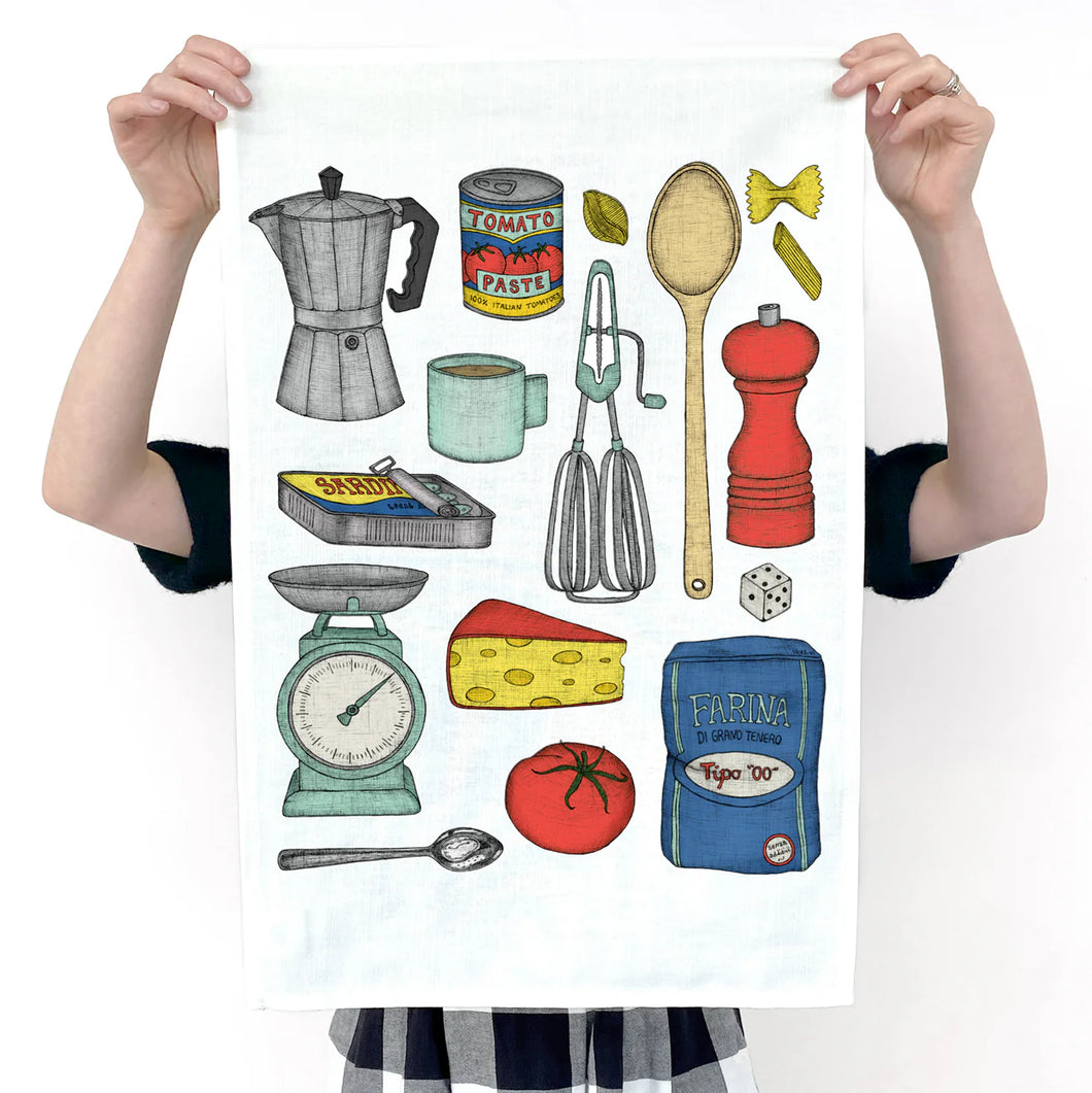 ARTIST TEA TOWEL - ITALIAN KITCHEN