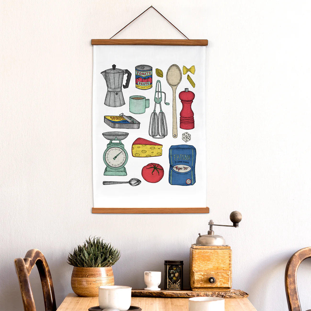ARTIST TEA TOWEL - ITALIAN KITCHEN