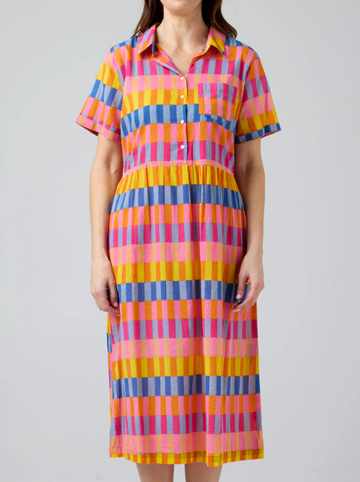 CITY DRESS - PINK BLOCK