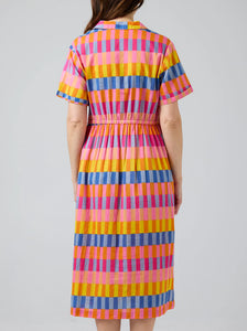 CITY DRESS - PINK BLOCK