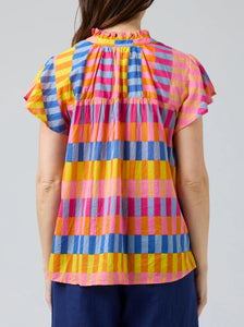 JESS TOP - PINK BLOCK