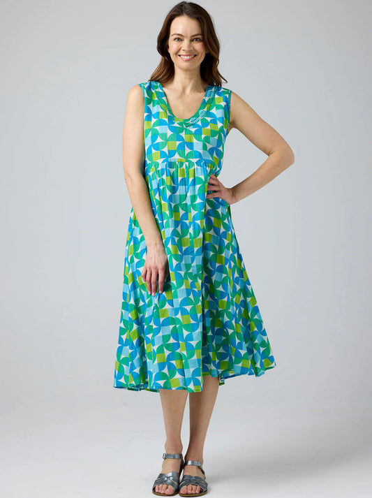 SAVITA LINEN DRESS - SQUARE CIRCLE