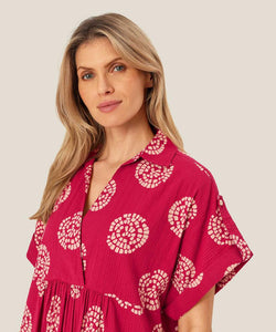 ORSOLA DRESS - PERSIAN RED