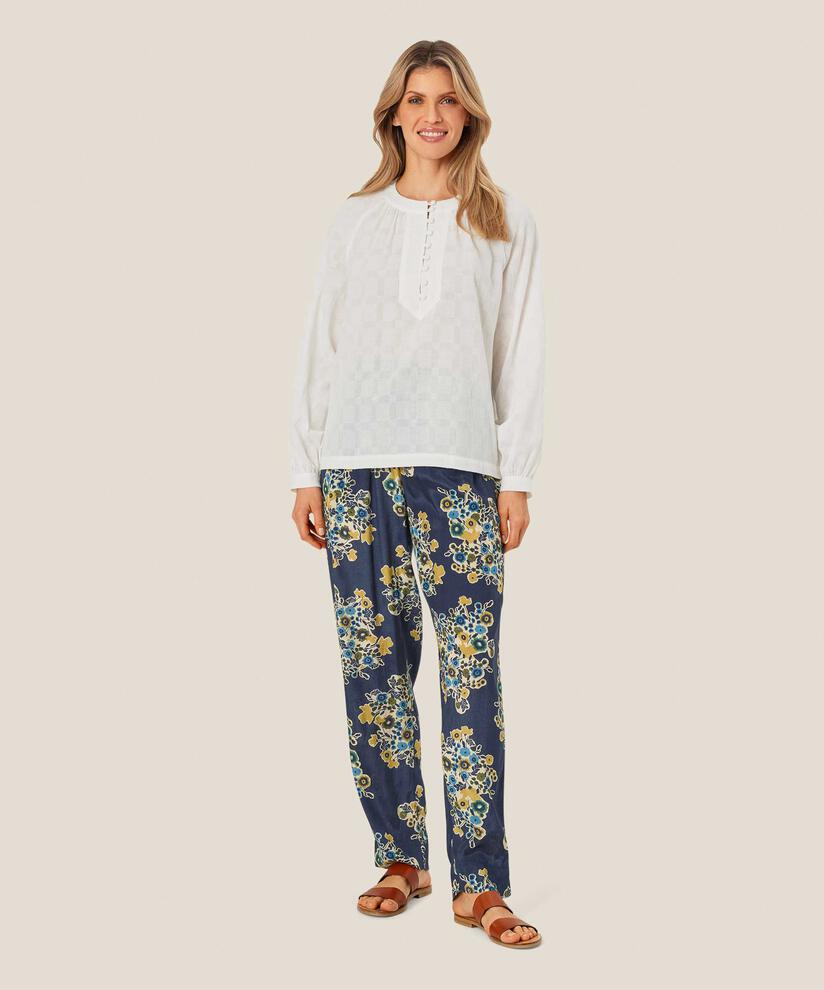 PLESS TROUSERS - MOOD INDIGO