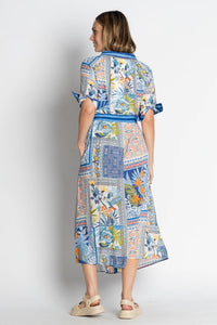 VELORA MIDI DRESS - OCEAN