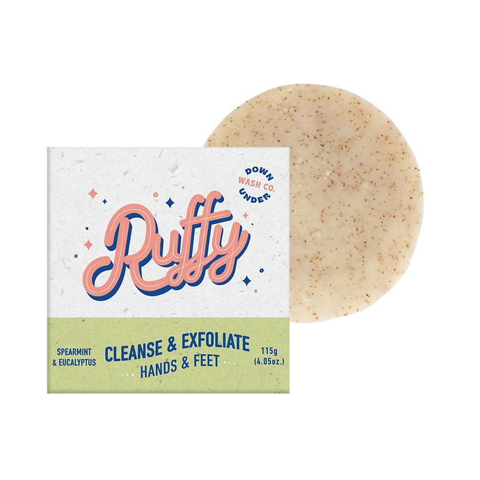 RUFFY CLEANSE & EXFOLIATE - HAND & FEET SOAP BAR