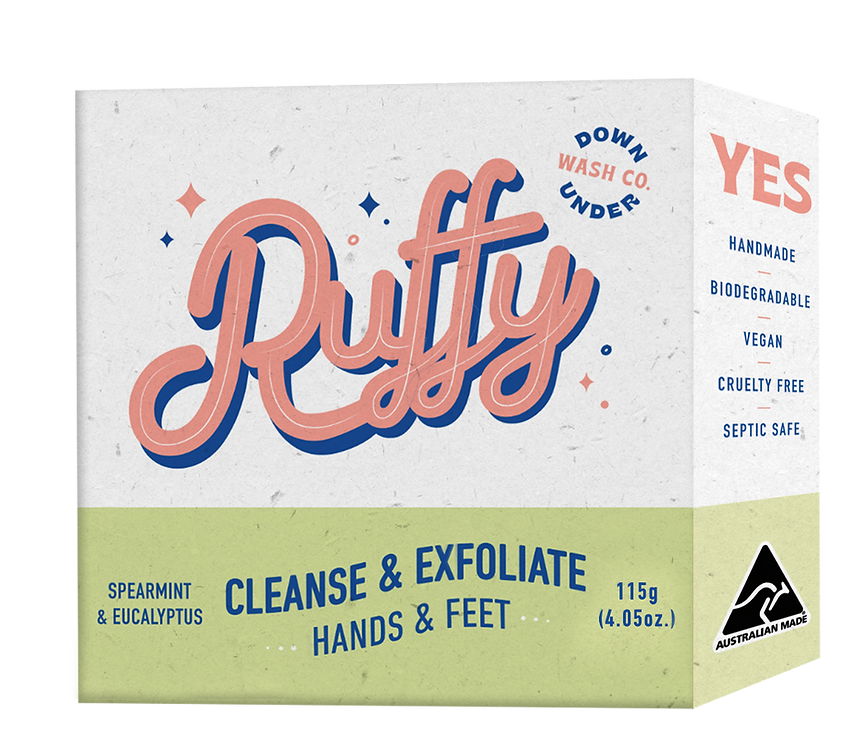 RUFFY CLEANSE & EXFOLIATE - HAND & FEET SOAP BAR