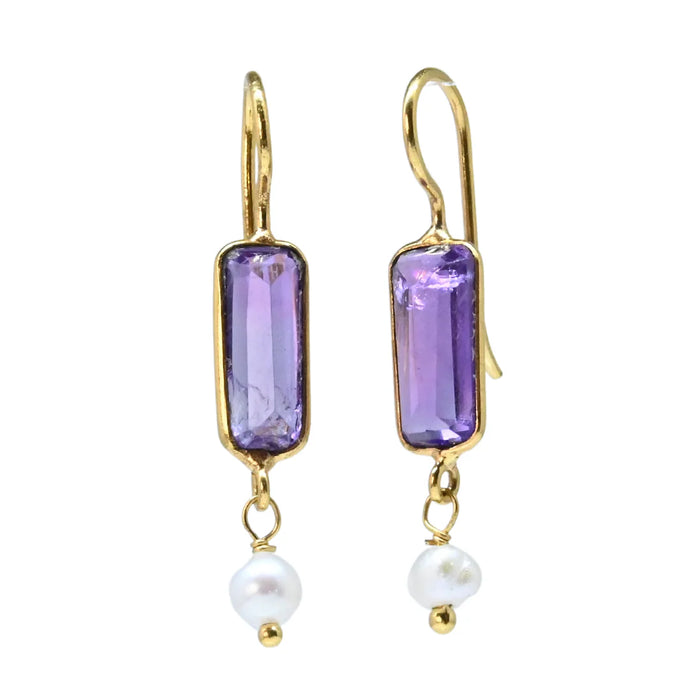 SMALL GEMSTONE & PEARL DROPS