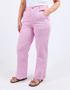 SCALLOP EDGE JEAN - DUSK PINK