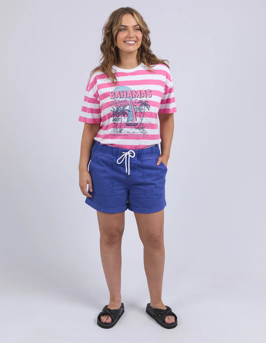 EMMA RELAXED SHORT - OCEAN BLUE