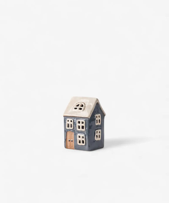 ALSACE TEA LIGHT HOUSE NAVY
