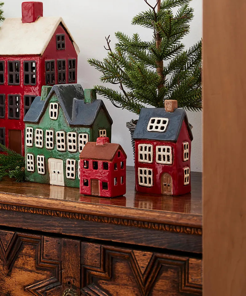 ALSACE TEA LIGHT NAVY ROOF