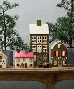 ALSACE TEA LIGHT GRAND CHALET CHRISTMAS GREEN