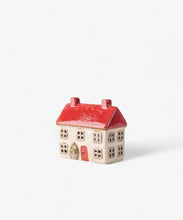 Load image into Gallery viewer, ALSACE TEA LIGHT COTTAGE CHRISTMAS STONE