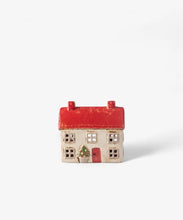 Load image into Gallery viewer, ALSACE TEA LIGHT COTTAGE CHRISTMAS STONE