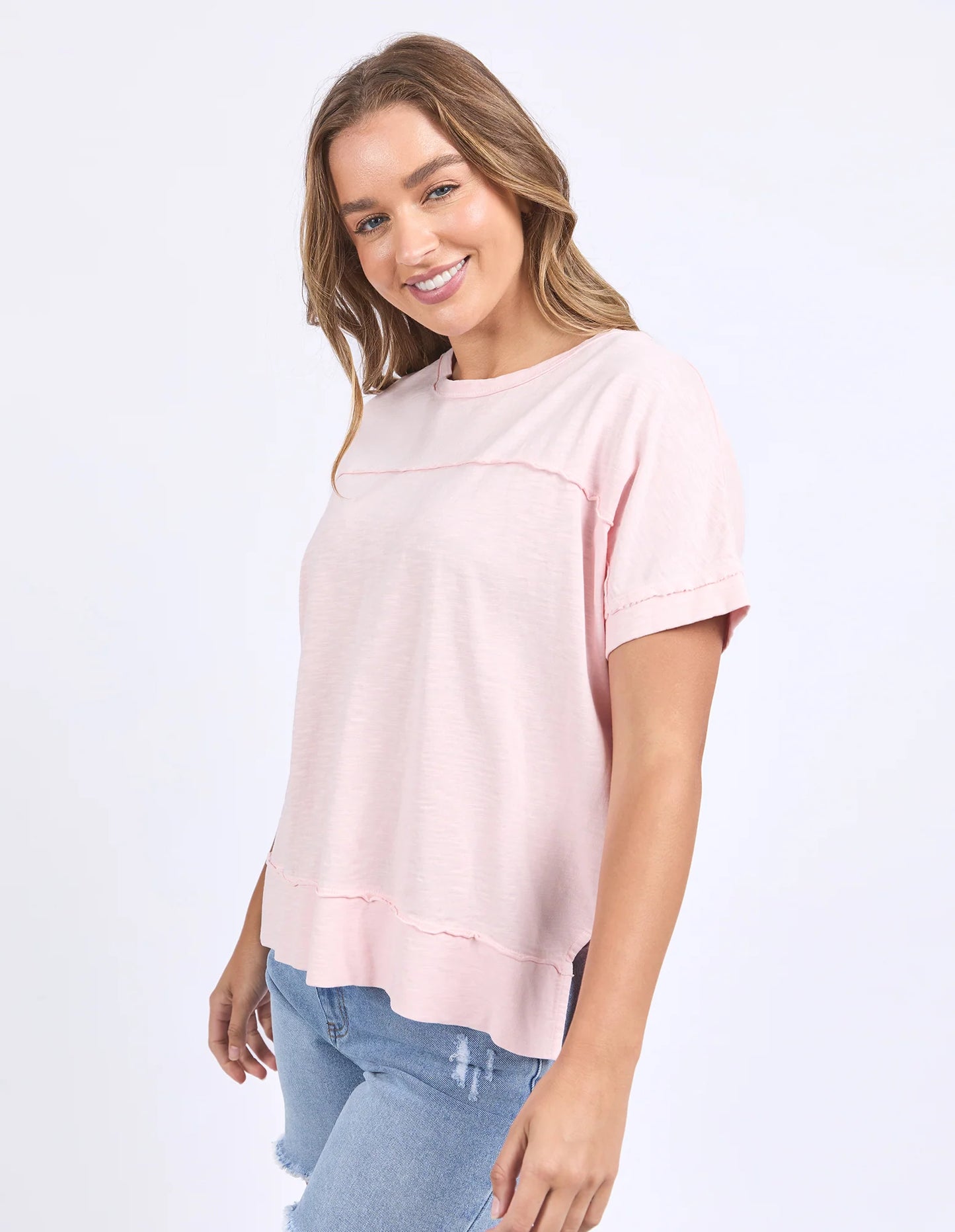 ALLISON TEE - PALE PINK