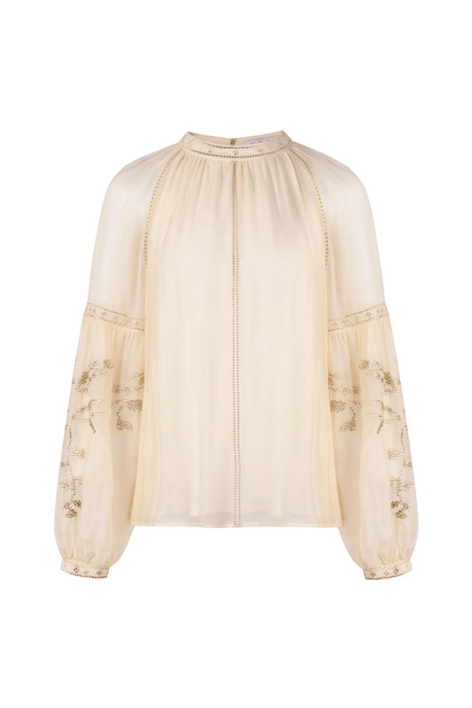 OLIVIANE EMBROIDERED BLOUSE
